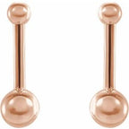 Bar & Ball Earrings