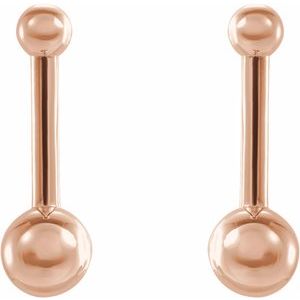Bar & Ball Earrings
