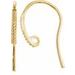 Granulated French Wire Earring Top