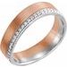 Single Sided Eternity Band with Satin Finish