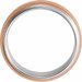 Single Sided Stepped-Edge Comfort-Fit Flat Band with Brush Finish