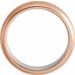 Single Sided Stepped-Edge Comfort-Fit Flat Band with Brush Finish