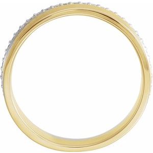Single Sided Eternity Band with Satin Finish
