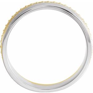 Single Sided Eternity Band with Satin Finish