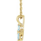 Youth Birthstone Necklace or Pendant
