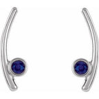 Bezel-Set Ear Climbers