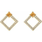 Accented Geometric Earrings