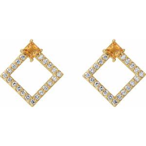 Accented Geometric Earrings
