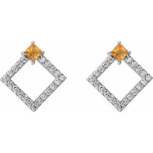 Accented Geometric Earrings