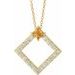 Accented Geometric Necklace or Pendant