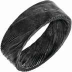 Damascus Steel Patterned Flat Band