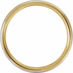 Grooved Comfort-Fit Half Round Band