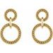 Beaded Circle Earrings