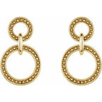 Beaded Circle Earrings