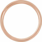 Beveled-Edge Comfort-Fit Flat Band with Satin Finish