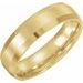 Beveled-Edge Comfort-Fit Flat Band with Satin Finish