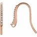 Accented French Wire Earring Top