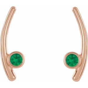 Bezel-Set Ear Climbers