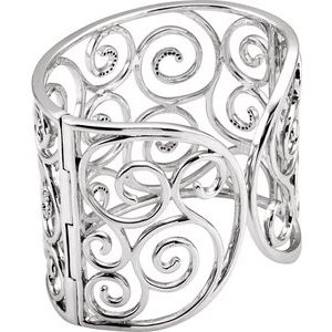 Filigree Scroll Cuff Bracelet