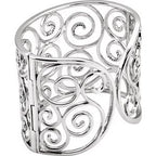 Filigree Scroll Cuff Bracelet