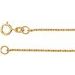 1 mm Twisted Wheat Chain