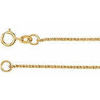 1 mm Twisted Wheat Chain