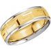 Greek Key Comfort-Fit Half Round Band
