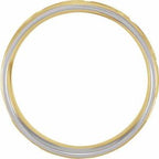 Greek Key Comfort-Fit Half Round Band