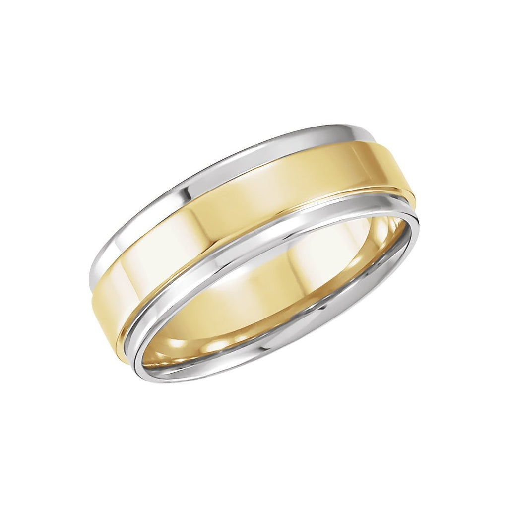 Inlay Comfort-Fit Flat Band