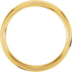 Grooved Comfort-Fit Half Round Band