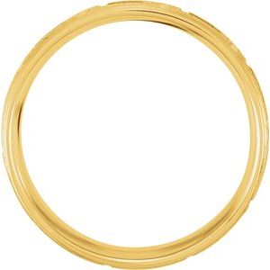 Greek Key Comfort-Fit Half Round Band