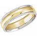 Grooved Comfort-Fit Half Round Band