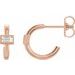 Accented Huggie Earrings