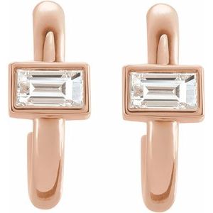 Accented Huggie Earrings