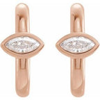 Accented Huggie Earrings