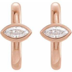 Accented Huggie Earrings