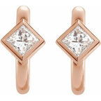 Accented Huggie Earrings