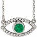 Accented Evil Eye Necklace or Center