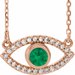 Accented Evil Eye Necklace or Center