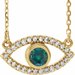 Accented Evil Eye Necklace or Center