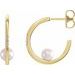 Pearl Hoop Earrings