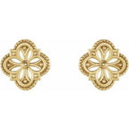 Vintage-Inspired Clover Earrings