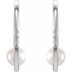 Pearl Hoop Earrings