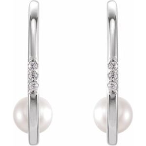 Pearl Hoop Earrings