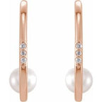 Pearl Hoop Earrings