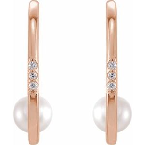 Pearl Hoop Earrings