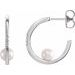 Pearl Hoop Earrings