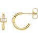 Accented Huggie Earrings