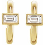 Accented Huggie Earrings