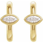 Accented Huggie Earrings